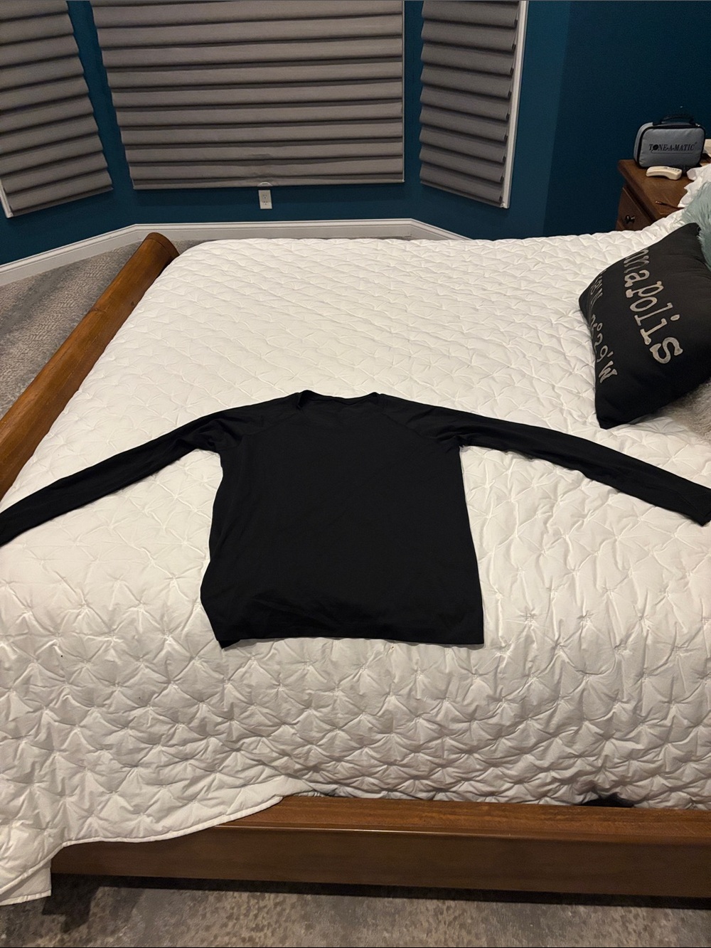 lululemon athletica Black Long-Sleeve Crew Tee